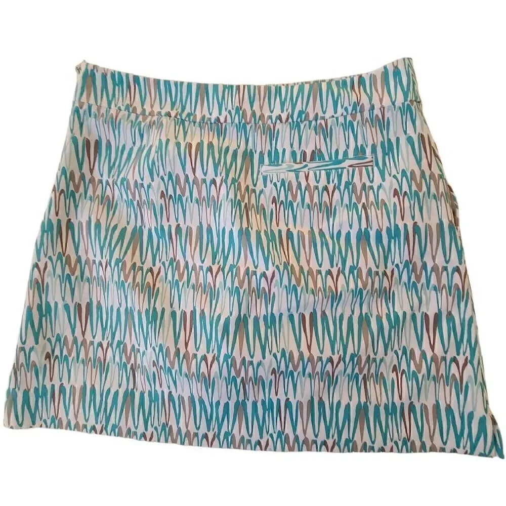 Cutter & Buck Womens CB Dry Tec Print Golf Skort Size 8